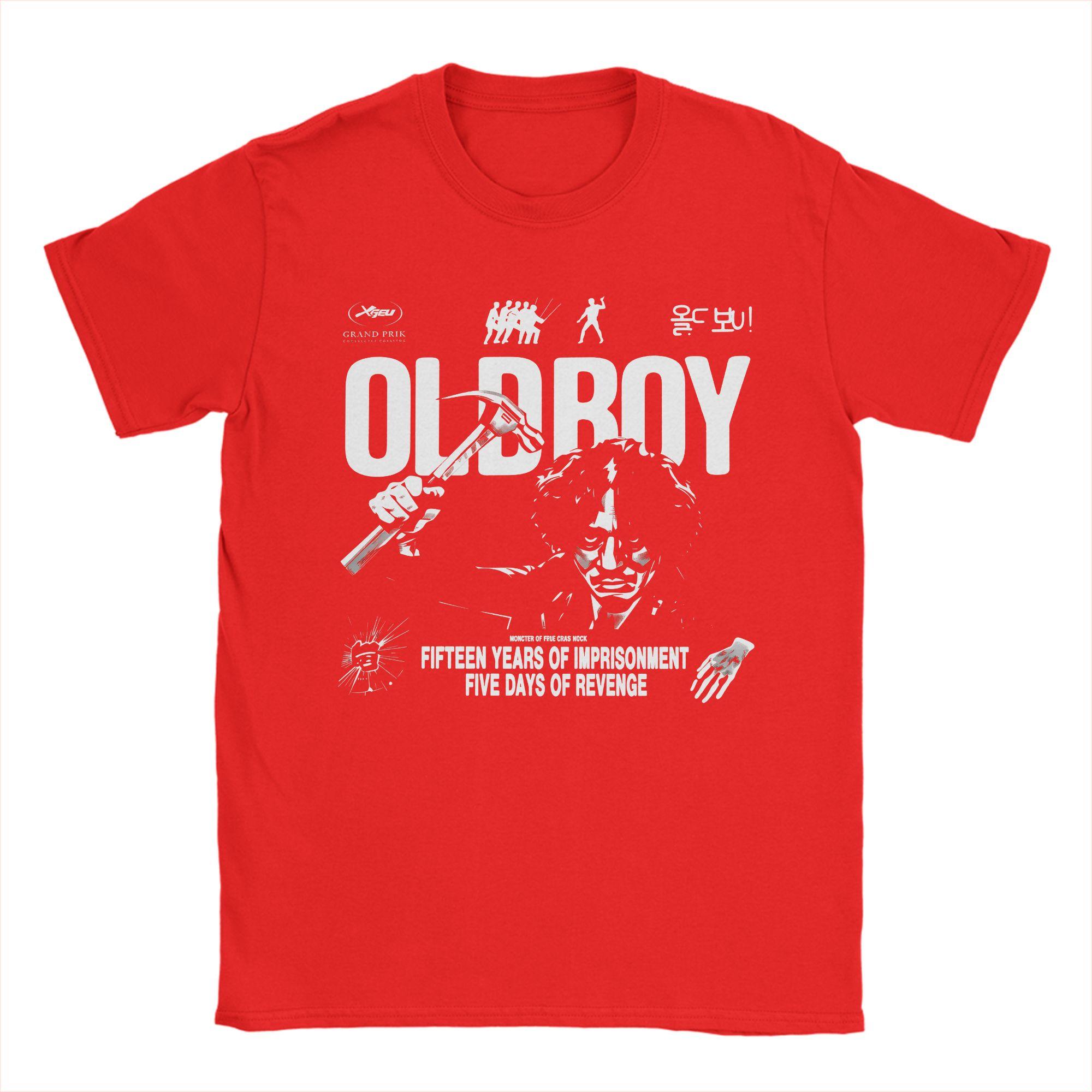 

Casual TShirt Beach Oldboy Movie Trending TShirts Pure Cotton Tee Shirt for Men Y2K Classic Custom DIY Short Sleeve Tees S