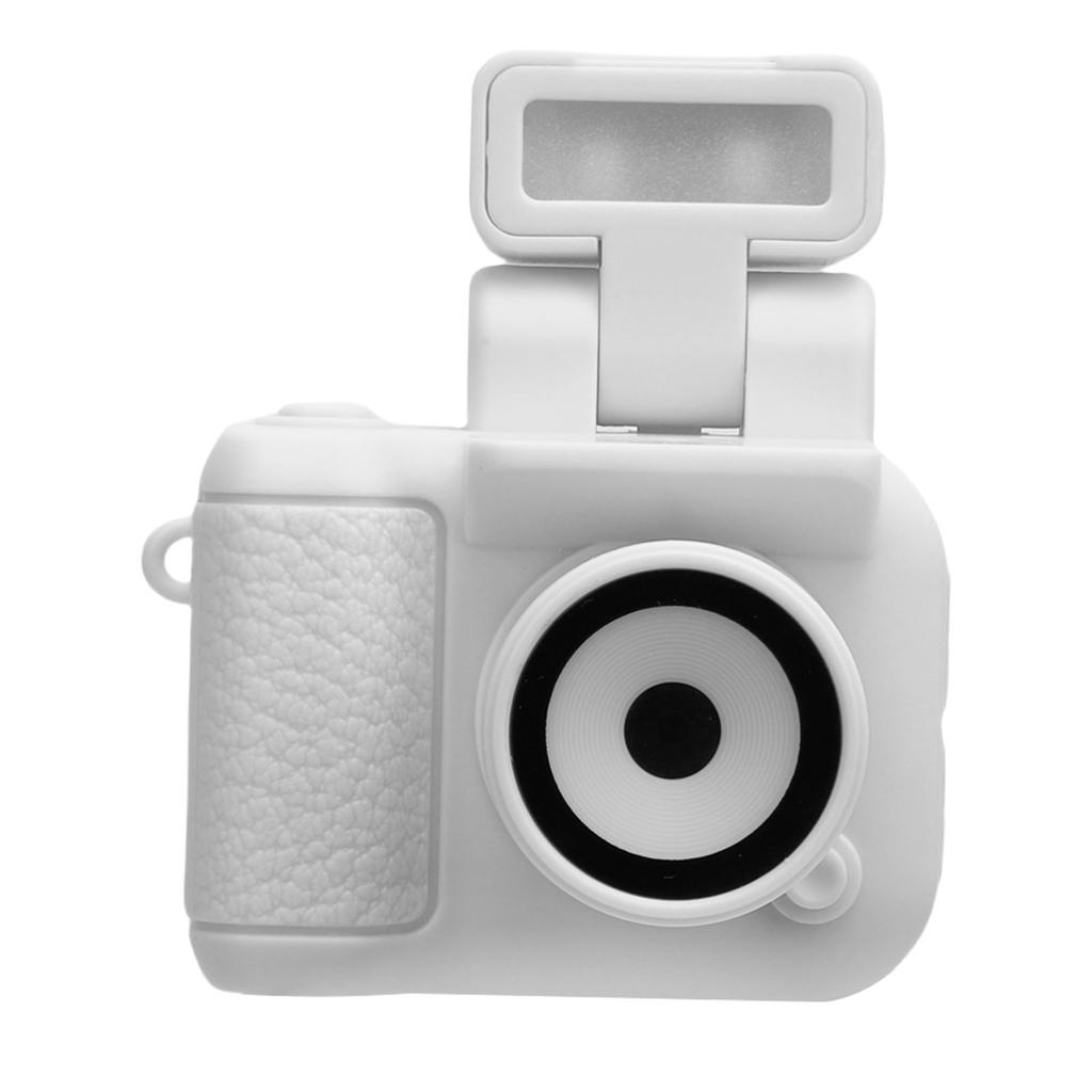 1080P Tiny Digital Camera 1.44 Inch HD Display Thumb Sized Camera Keychain with 32GB Memory Card Built in Flash White