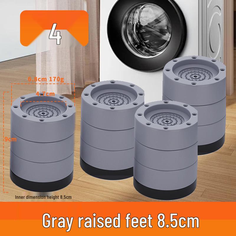 Universal Anti-Slip Washing Machine Riser Pads for Heightening and Shock Absorption