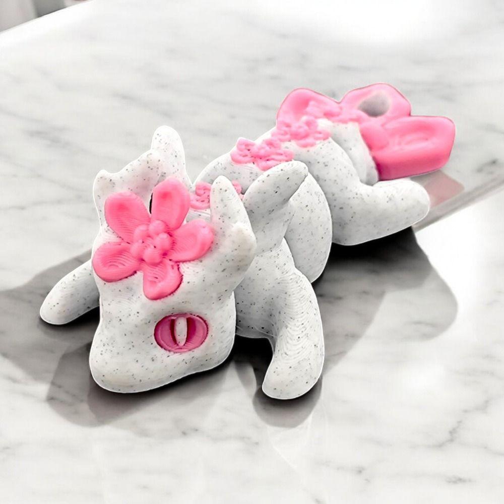 

Realistic 3D Printed Dragon Cartoon 3D Articulated Dragon Toys Landscaping Decoration синій