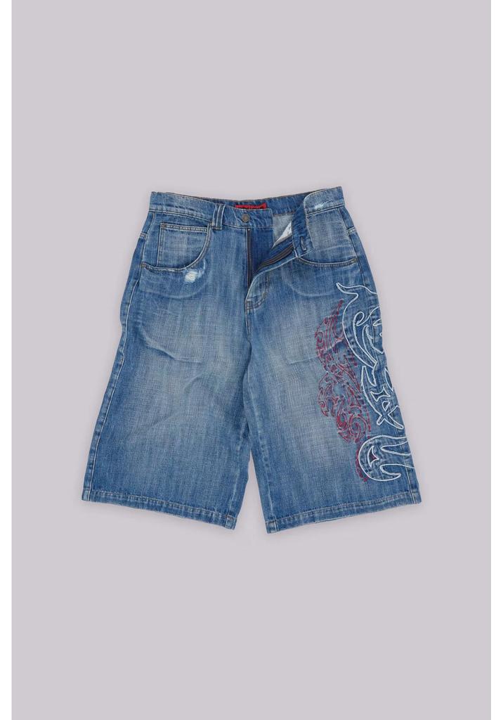 Y2K Embroidery Design Loose Floor-Length Unisex Jeans