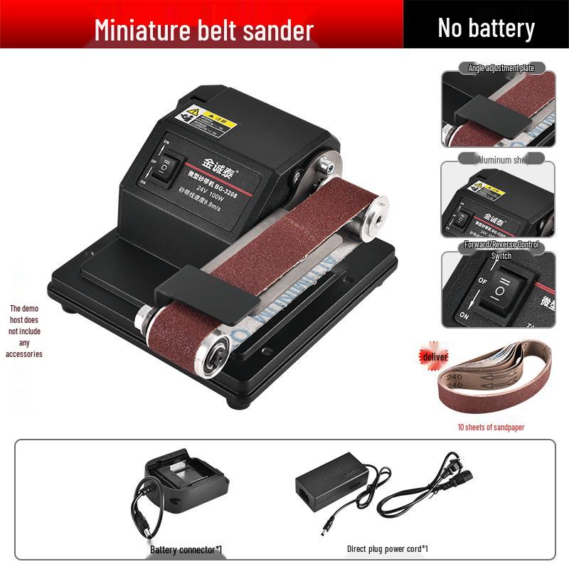 Automatic Micro Mini Belt Sander & Knife Sharpener - Industrial-Grade Polishing Machine