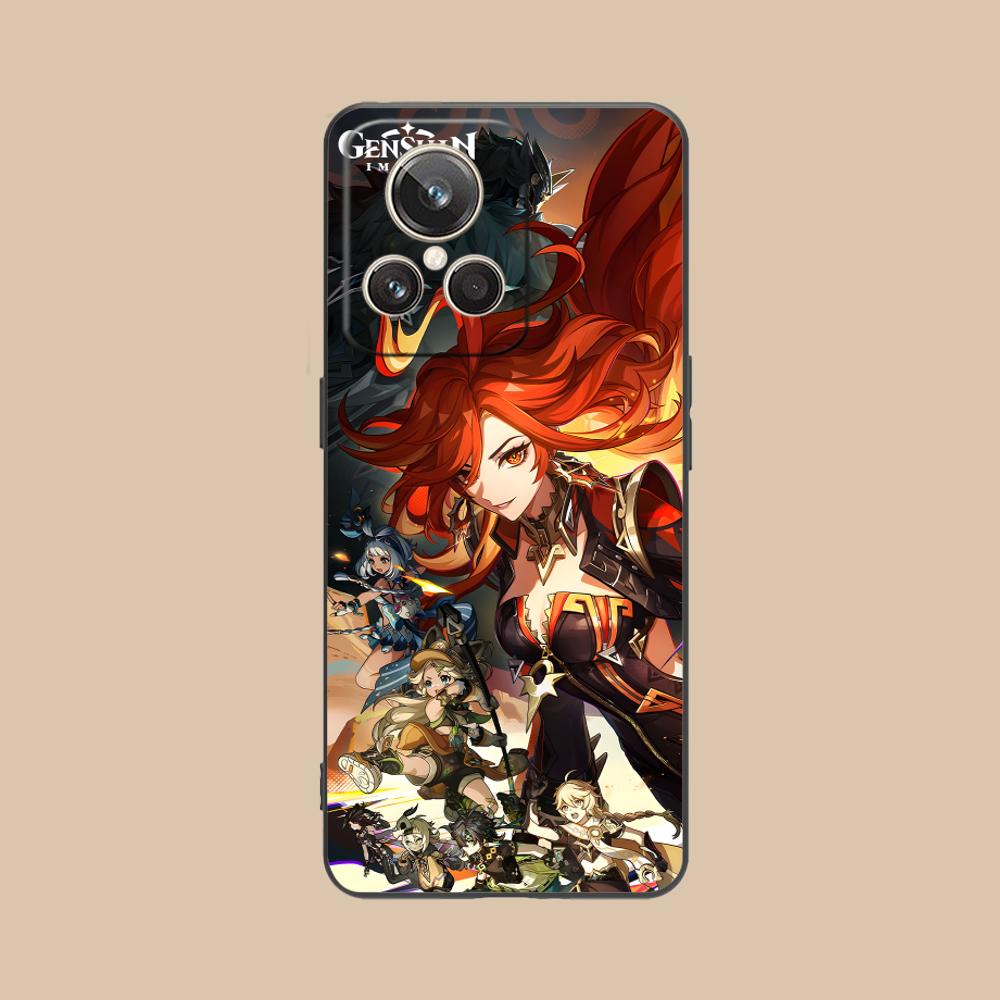 Game GI Mavuika Matte TPU Mobile Phone Case for Realme 15 14 13 12 11 10 9 Pro Plus T i Lite 5G Colorful Printing Cover