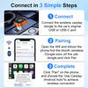 2026 Newest FLIXIVI CarPlay Adapter&Android Auto Adapter Plug and Play for VW Toyota Nissan Ford Benz for Apple & Android Phone