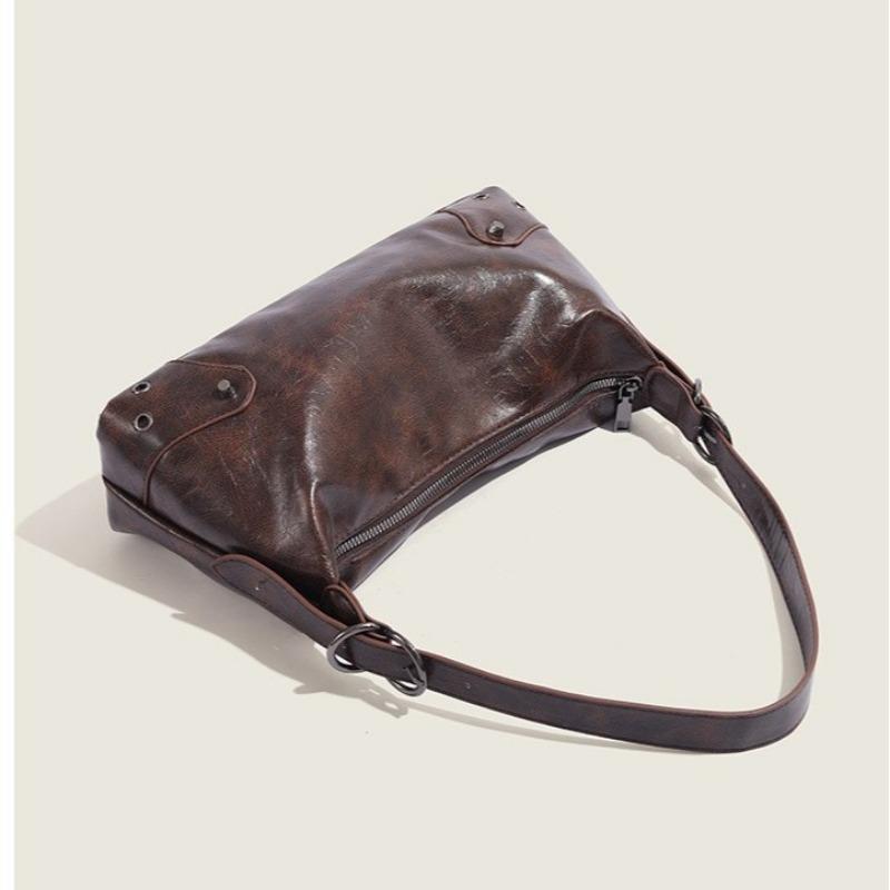 Niche Design Autumn-winter Vintage Handbag Underarm Bag Foreign Style Cross-body Bag