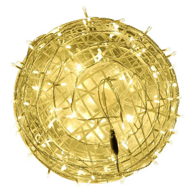Outdoor Waterproof Rattan Ball Festival Hanging Light