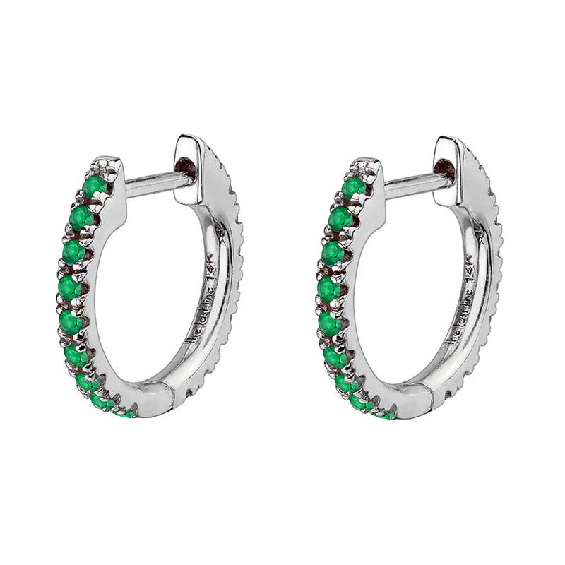 Cross-Border Elegant Women's Zircon Ear Cuffs and Hoops