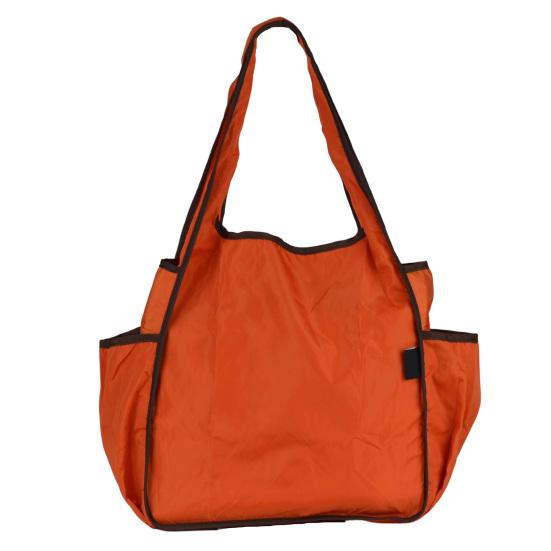 

Handbag Foldable Large Capacity Tote Bag Washable Reusable Shopping Bag Casual Style Shoulder Bag for Household оранжевый