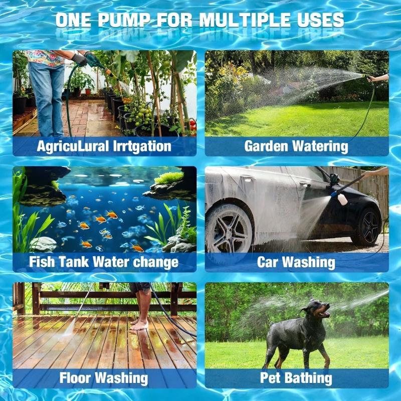 High Flow Cordless Submersibles Water Pump Efficient Water Transfer Pump for Quick Water Removal Easy To Install