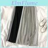 Women Sweatpants Korean Oversize Striped High Waist Casual Wide Leg Pant Harajuku Preppy Style Loose Pockets Trousers