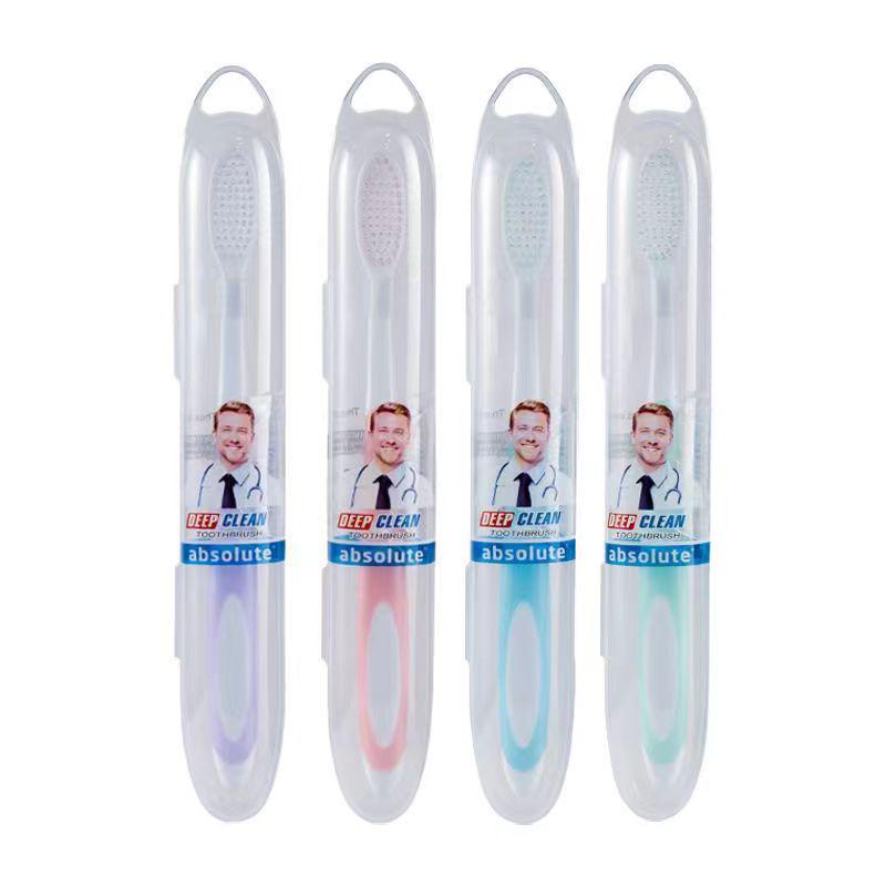 American X-brush Soft Bristle Adult Toothbrush with Independent Packaging for Travel