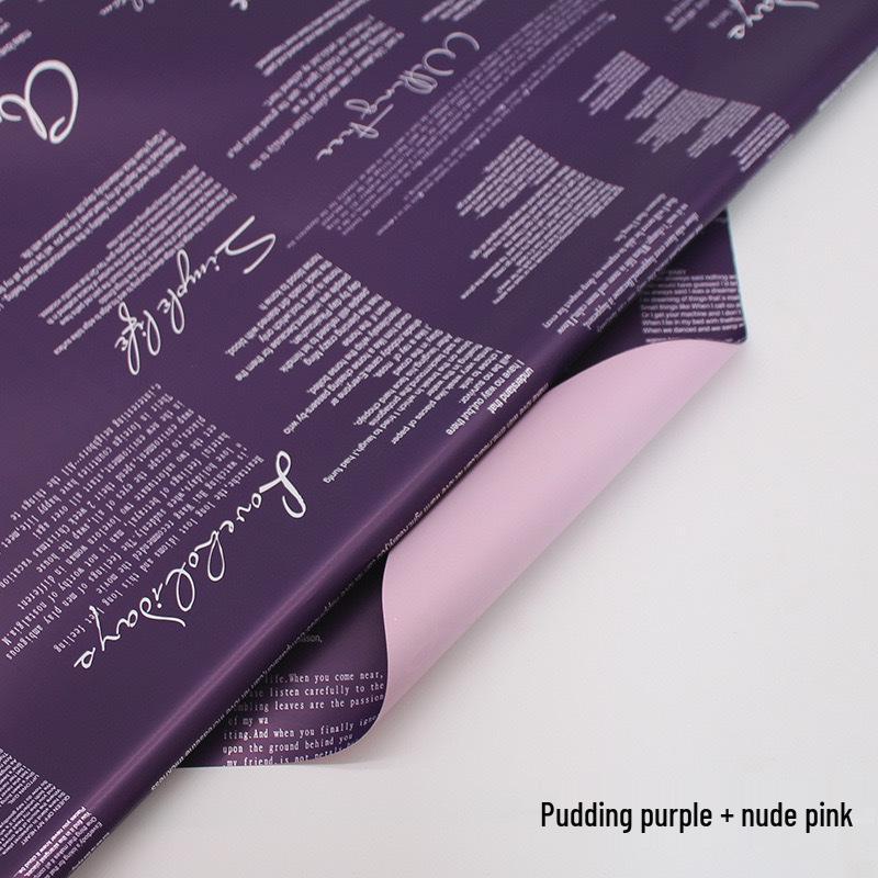 Two-Tone Waterproof Hanji Paper for DIY Flower Wrapping and Bouquet Packaging