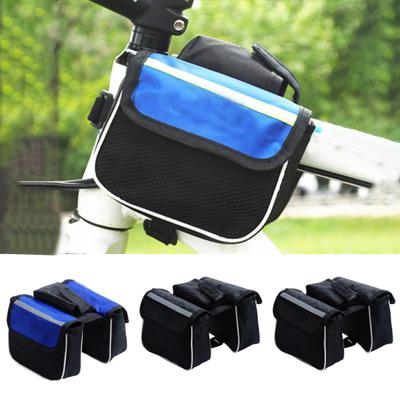 Bicycle Bag Convenient Easy Installation Flip Opening Bicycle Front Beam Bag Mountain Bike Front Beam Saddle Bag Bike Top Tube Bag