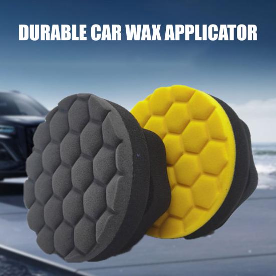 Car Waxing Sponge Hexagonal Pattern Design Efficient Heat Dissipation Car Wax Applicator Car Care