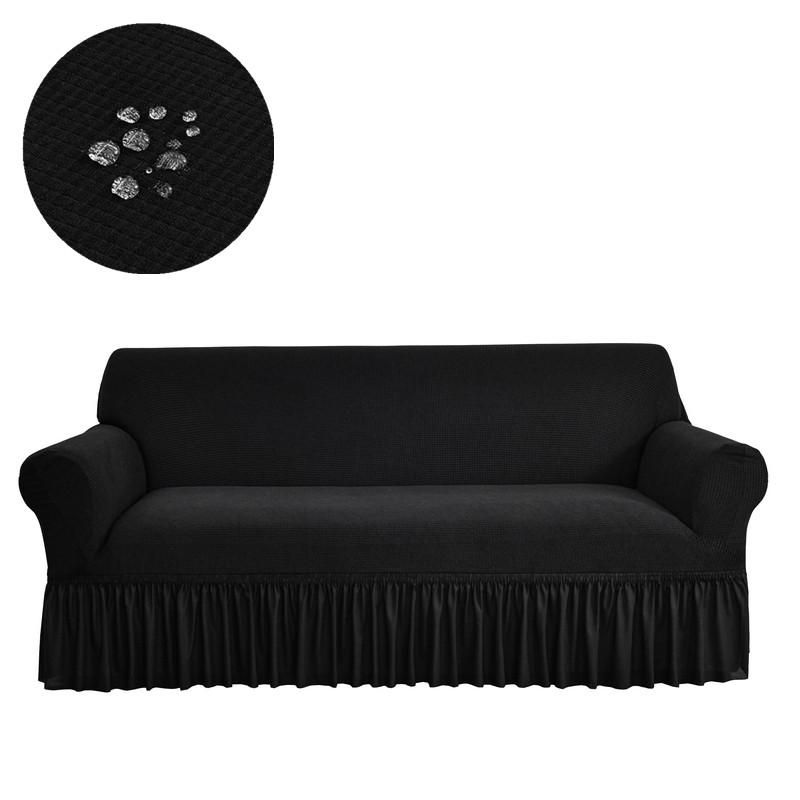 1pc Waterproof Sofa Skirt Covers Stretch Breathable Couch Covers Adjustable Elastic Sofa Slipcovers for Living Room Hotel
