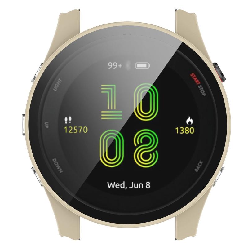 Screen Protector Housing Suitable for GarminForerunner 255 for Case Cover Full Coverage Sleeve Tempered Film One-piece F