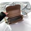 New Niche Design Popular Contrasting Color Saddle Bag Portable Shoulder Crossbody Trendy Women's Bag