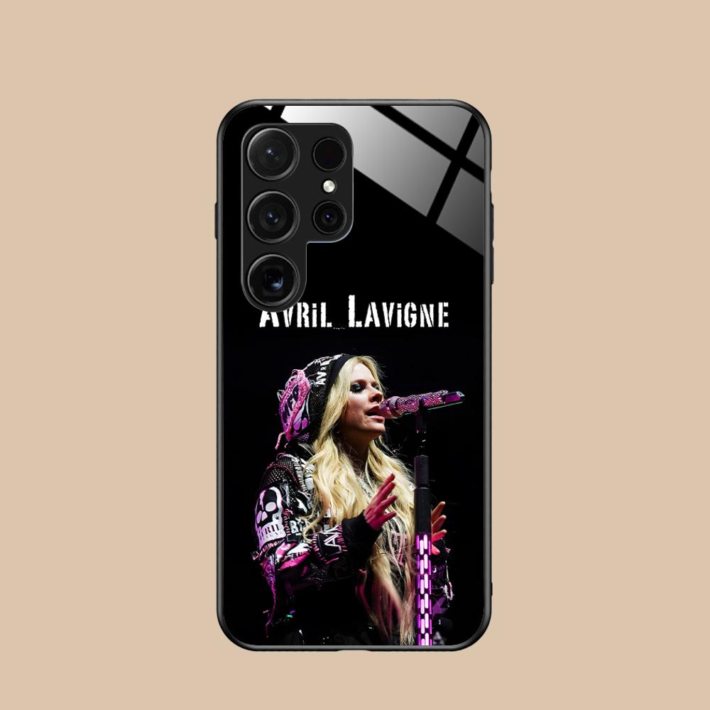 

Avril Lavigne Glass Mobile Phone Case for Samsung Galaxy A56 55 54 53 52 51 36 35 34 23 16 15 5G Colorful Cover Galaxy A54 5G