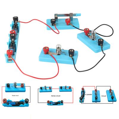 1 set Set de jucării cu circuite de învățare în laboratorul de știință electrică motivațională pentru artizanat delicat de dimensiune mică pentru kit de circuite de fizică școlară