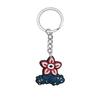 Q version of creative modeling silver cartoon keychain cute cartoon removable decoration