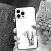 Cute Elephant Phone Case For iPhone 16 Pro Max 15 14 11 12 13 Pro Max Mini XR 16e 16 15 Plus Bumper Cover