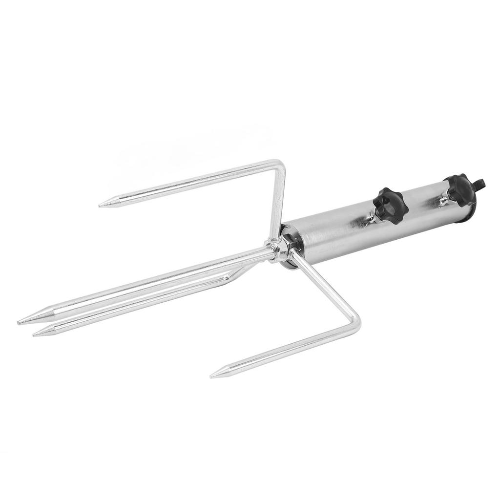 Steel Garden Parasol Spike Inground Umbrella Holder with 4 Prong for Camping Picnic