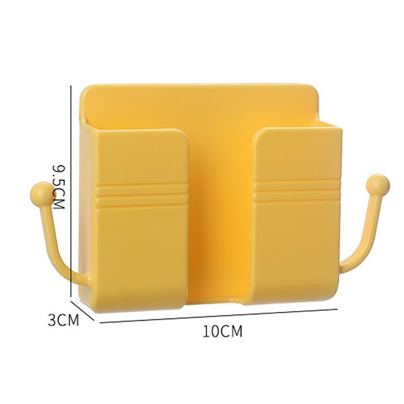 Wall Mounted Storage Box Mobile Phone Plug Wall Holder Charging Sundry Organizer