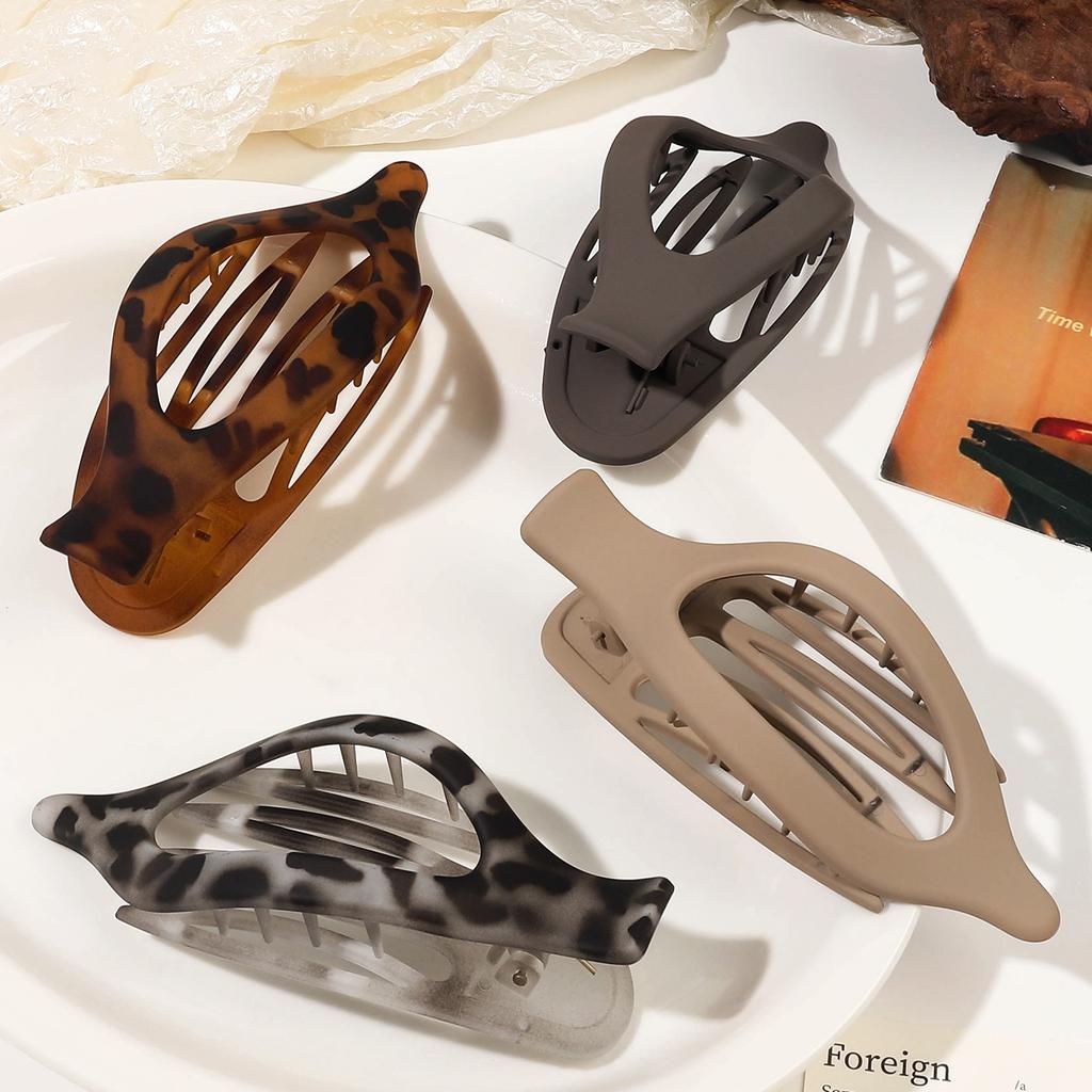Matte Hair Claw Clip Barrette Duckbill for Women Fashion Crab Acrylic Hairpin Ponytail Hairgrip Girls Hair Accessories Headwear
