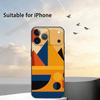 Geometric Bauhaus A-Art Phone Case For iPhone 17,16,15,14,13,12,11 Plus,Pro Max,XS,Soft Silicone Black Cover