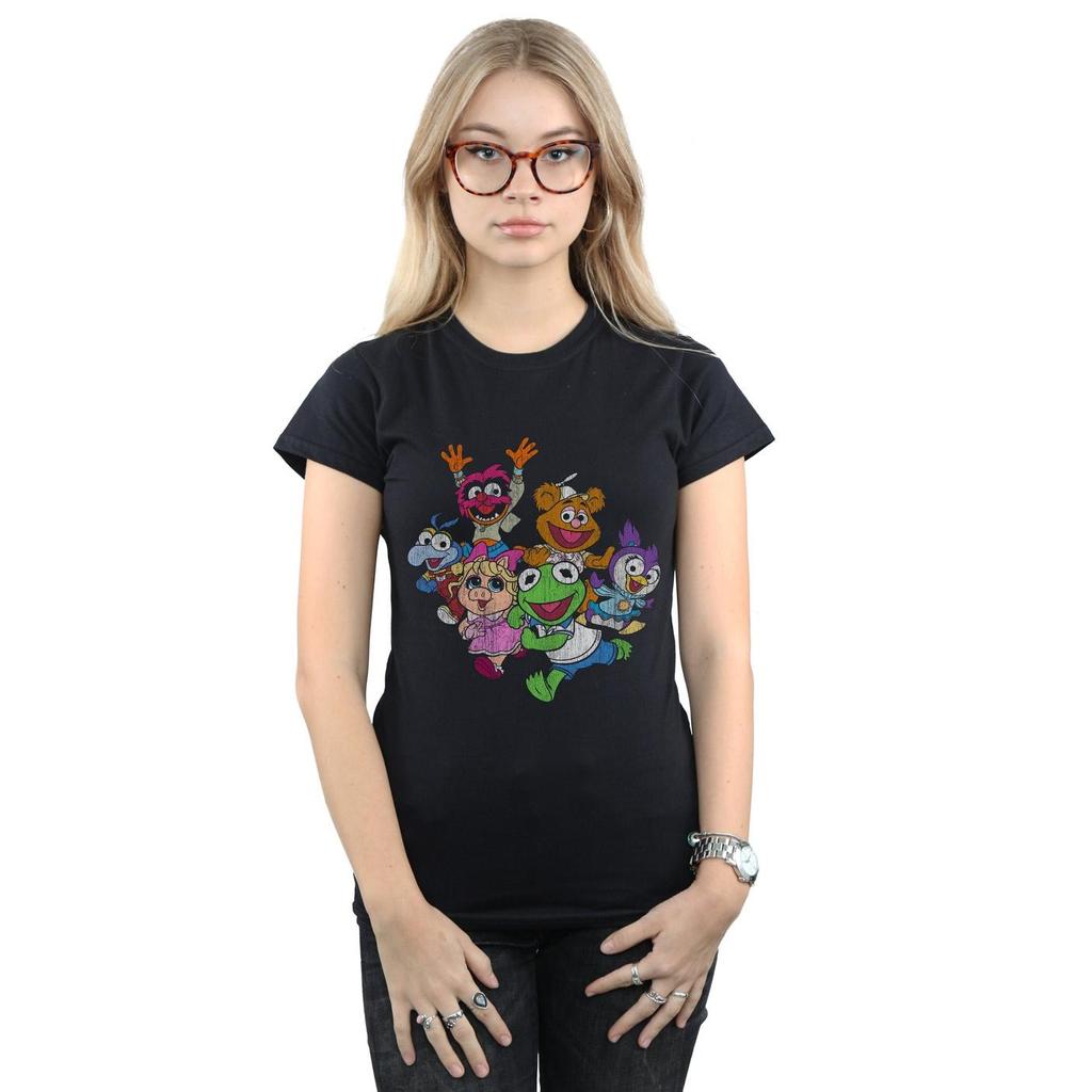 Disney Womens/Ladies The Muppets Muppet Babies Colour Group Cotton T-Shirt