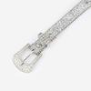 Shinning Rhinestone Buckle Belt Woman Punk Girls Locomotive Belt for Jeans Skirt