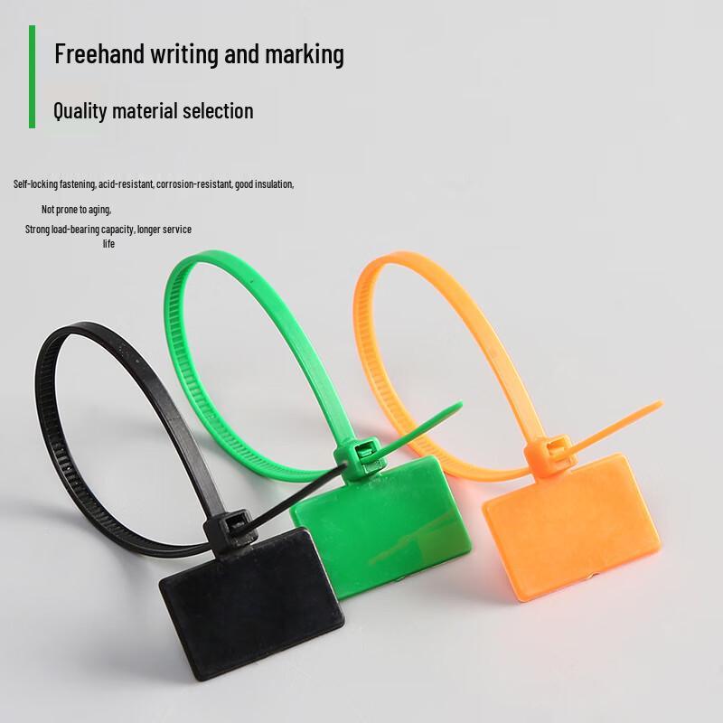 Mashifu Self-Locking Plastic Label Cable Ties