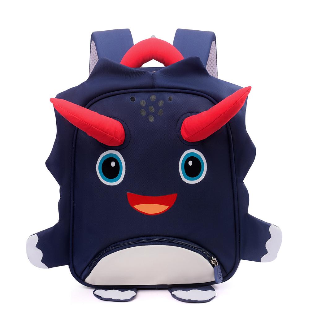 Schoolbag kindergarten small schoolbag boys and girls cute three-dimensional dinosaur burden reduction light baby backpack