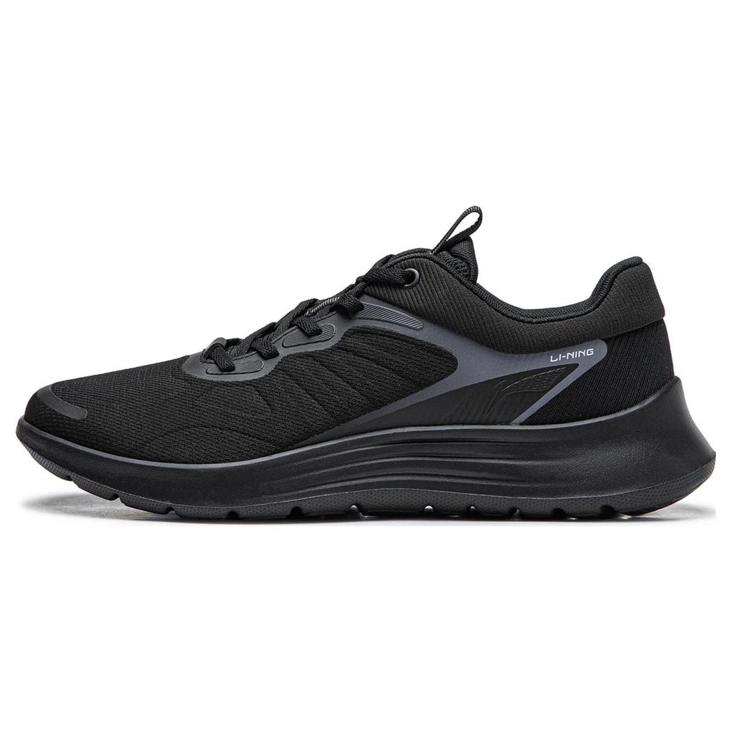 New LiNing Feather Cushioning And Breathable Low Top LIGHT FOAM Technology Running Shoes Men's Black ARST107-1