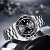 WINNER 002 Automatic Mechanical Watches for Man Waterproof Stainless Steel Strap Wristwatch Calendar Luminous Casual Men Watch