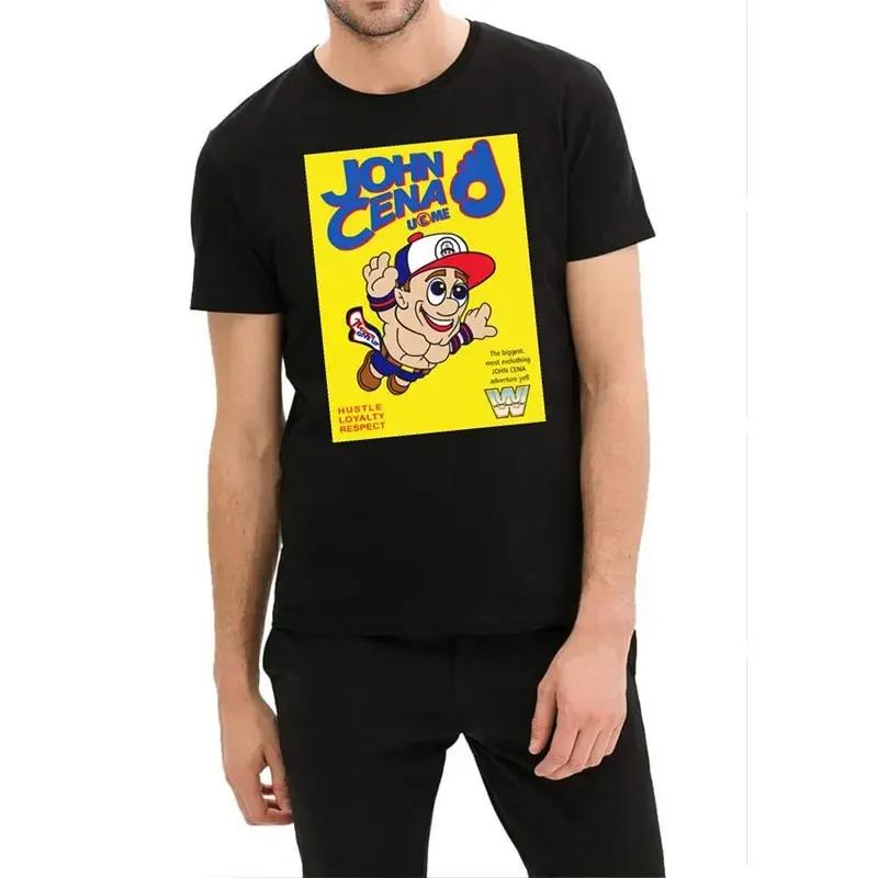 

Футболки мужские с графикой рестлера Джона Сины с круглым вырезом и 3D-принтом, с коротким рукавом - Мягкая полиэстеровая ткань средней эластичности, летняя одежда свободного кроя L