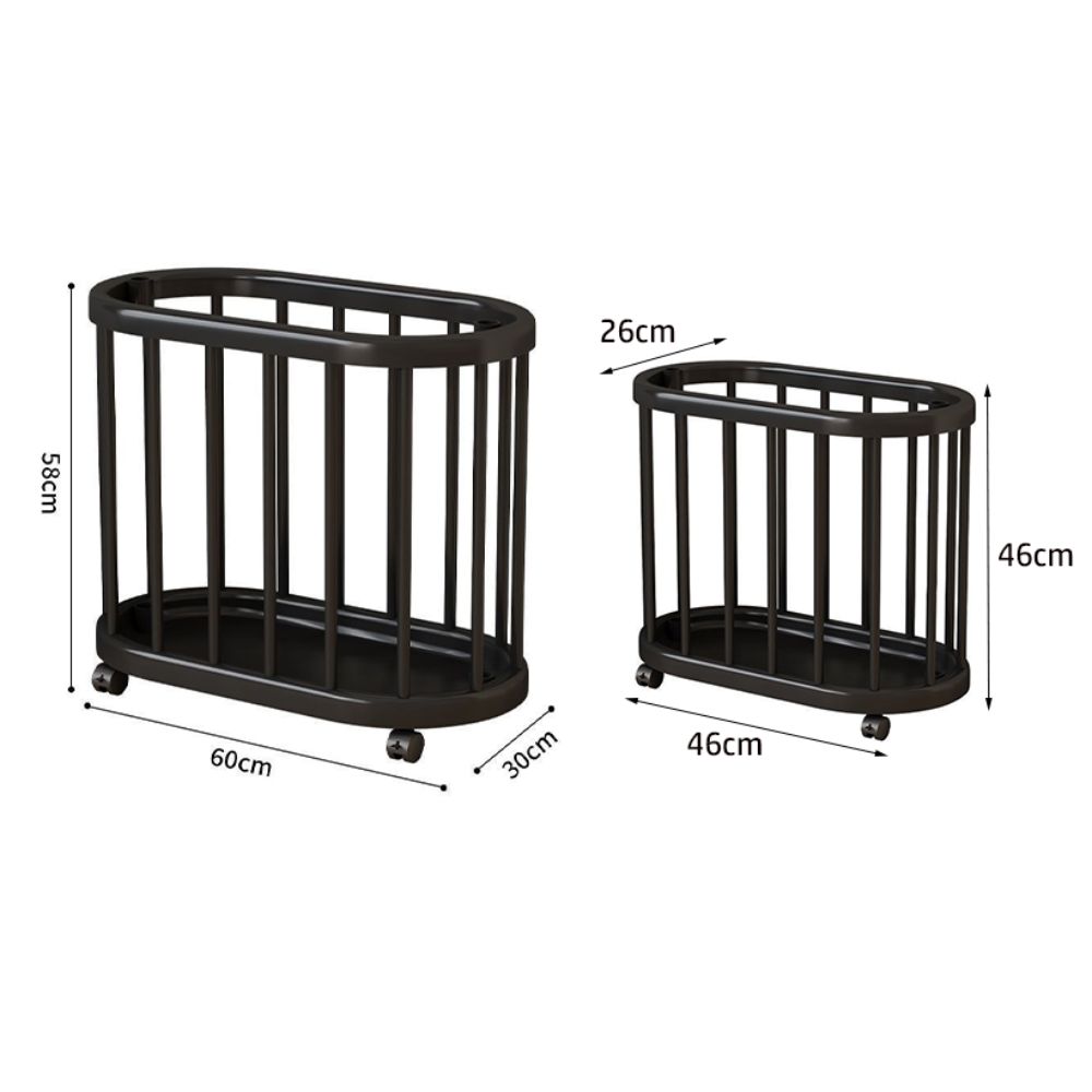 Movable Dirty Clothes Basket Moisture-proof Yoga Mat Storage Basket Laundry Basket  Home Use