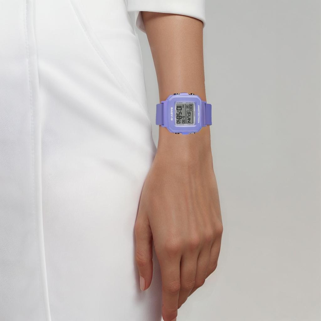 Casio Baby-G Series 100M Waterproof Quartz Movement Resin Strap Watch Women Watches Gray BGD-10K-6PR