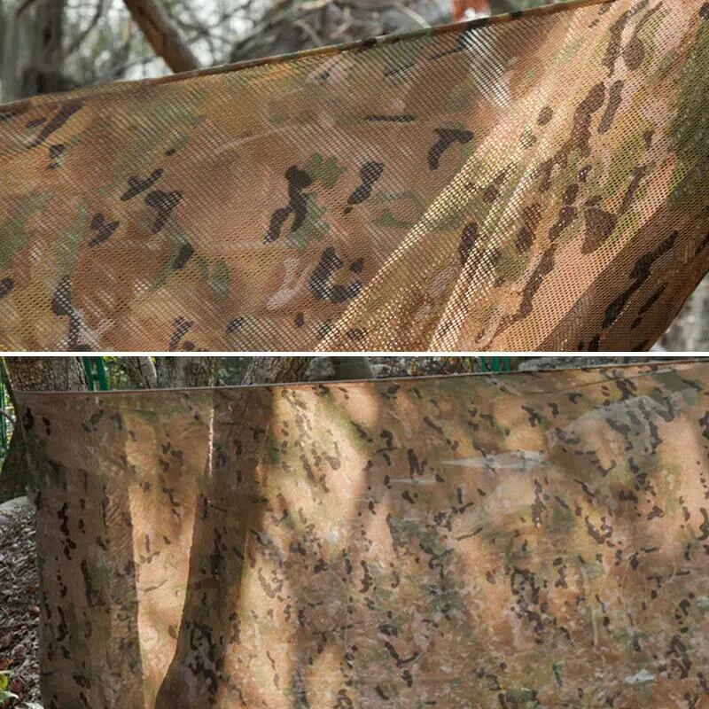 Siatka kamuflażowa ukrywająca Outdoor Camping Siatka przeciwsłoneczna Pokrowiec na samochód Siatka tkaninowa Pokrowiec kamuflażowy Ukryj Materiały siatkowe do polowania Nowy