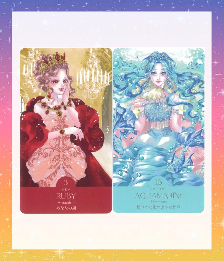 Gemstone Goddess Oracle Cards with Japanese Instructions Oracle Tarot Cards Fortune Telling [Japanese] [Authentic]
