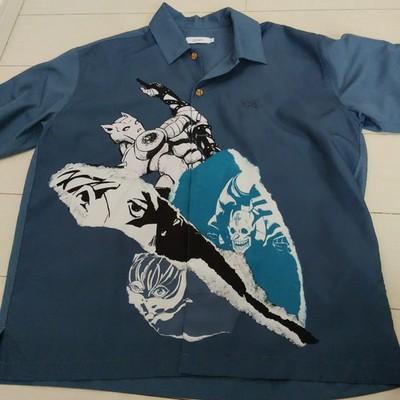 graniph JoJo Polo Shirt Blue M Kira Yoshikage Authentic Limited Edition FS JP
