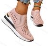 Mode 2025 Sommer Neue Mode Lässige Keilabsatz Damen Low Top Einzelne Schuhe Hohle Atmungsaktive Bequeme Vielseitige Slipper Sandalen