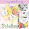 Vintage Paper Alphabet Abc Number Stickers For Creative Scrapbooking And Diary Decoration