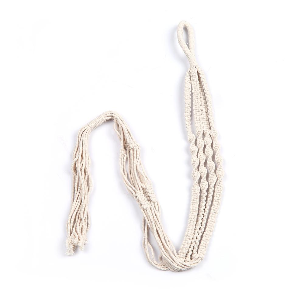 Macrame Plant Hanger Indoor Outdoor Flower Pot Hanging Planter Basket Cotton Rope 4 Legs 39 Inch