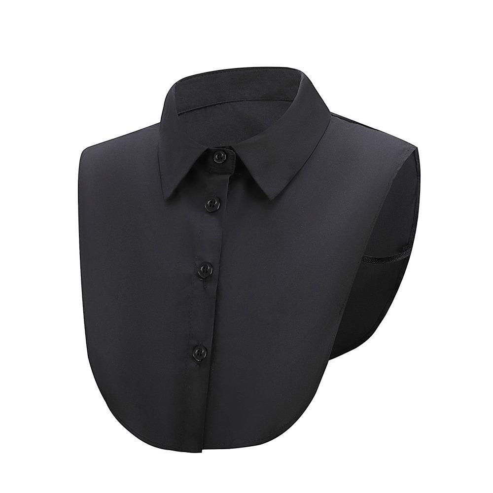 Cotton Fake Collar Solid Shirt Lapel Blouse Top Exquisite Neckline Decorative for Men Women