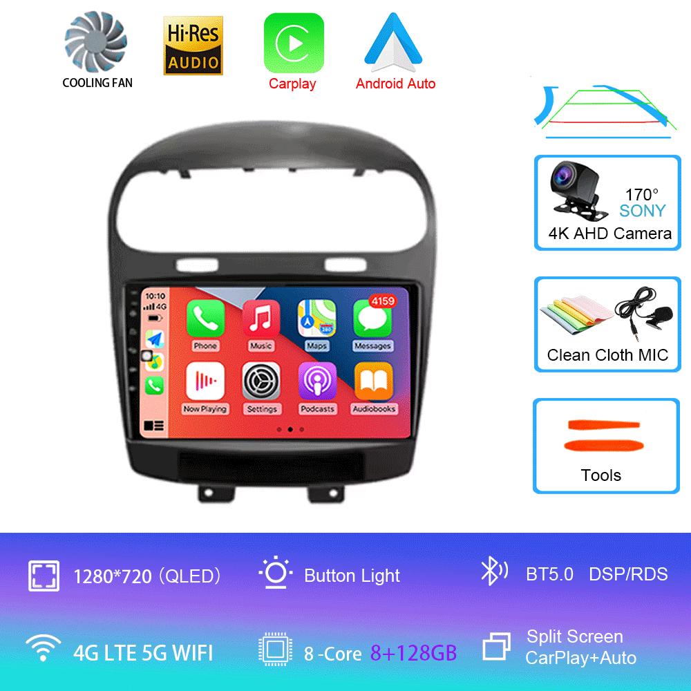 For Dodge Journey Fiat Leap Freemont 2011 - 2020 Car Radio Multimedia Player Navigation GPS DSP 4G Wifi Carplay Auto Android 14