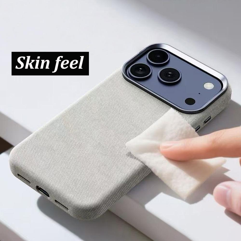 Flannel Magnetic For  Phone Case For For Iphone 17 Air 16 1 14 Plus 13 12 Pro Max Skinfeel Anti-drop Shockproof Cover