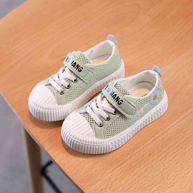 2025 spring and summer new children's single shoes cartoon small daisy board shoes medium children soft soles baby breathable casual shoes tide