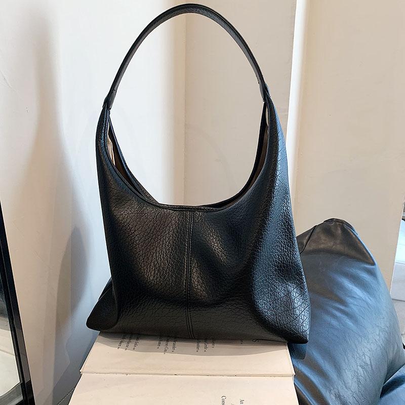 Bolsos de mano con patrón de Lychee para mujer, bolso Hobo de