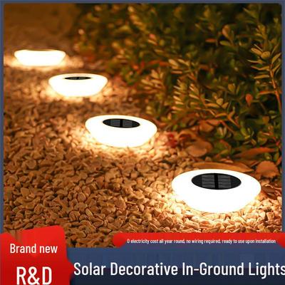 Waterproof Solar In-ground Lawn and Courtyard Lights for Outdoor Decoration